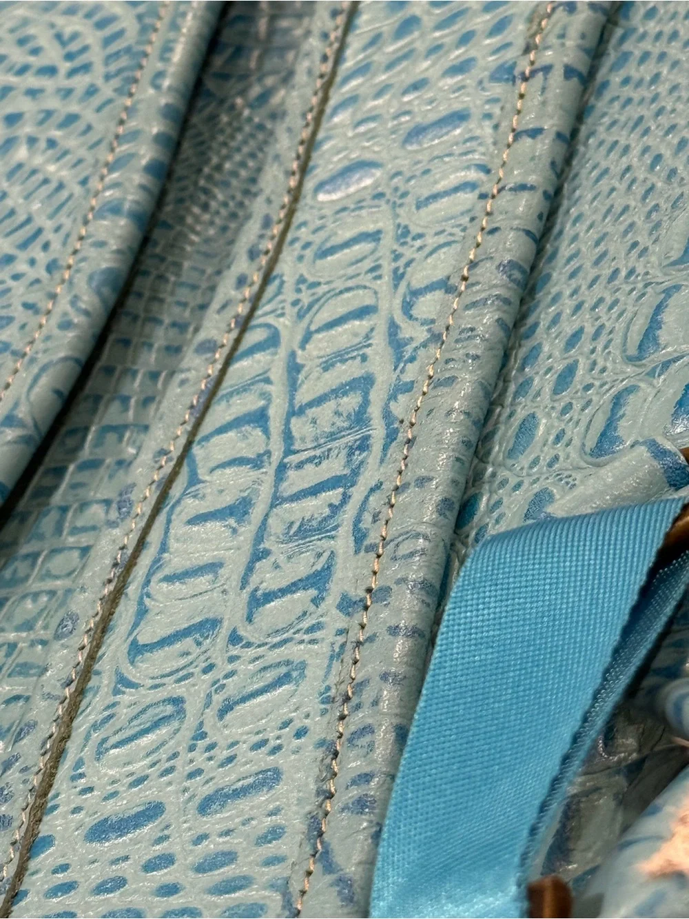 Myra Bag Wild Blue Hair-On Hide Western Backpack Turquoise Aztec NWT S-3817